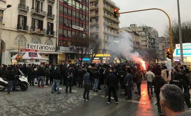 Διαμαρτυρίες σε όλη την χώρα από τους οπαδούς του ΠΑΟΚ