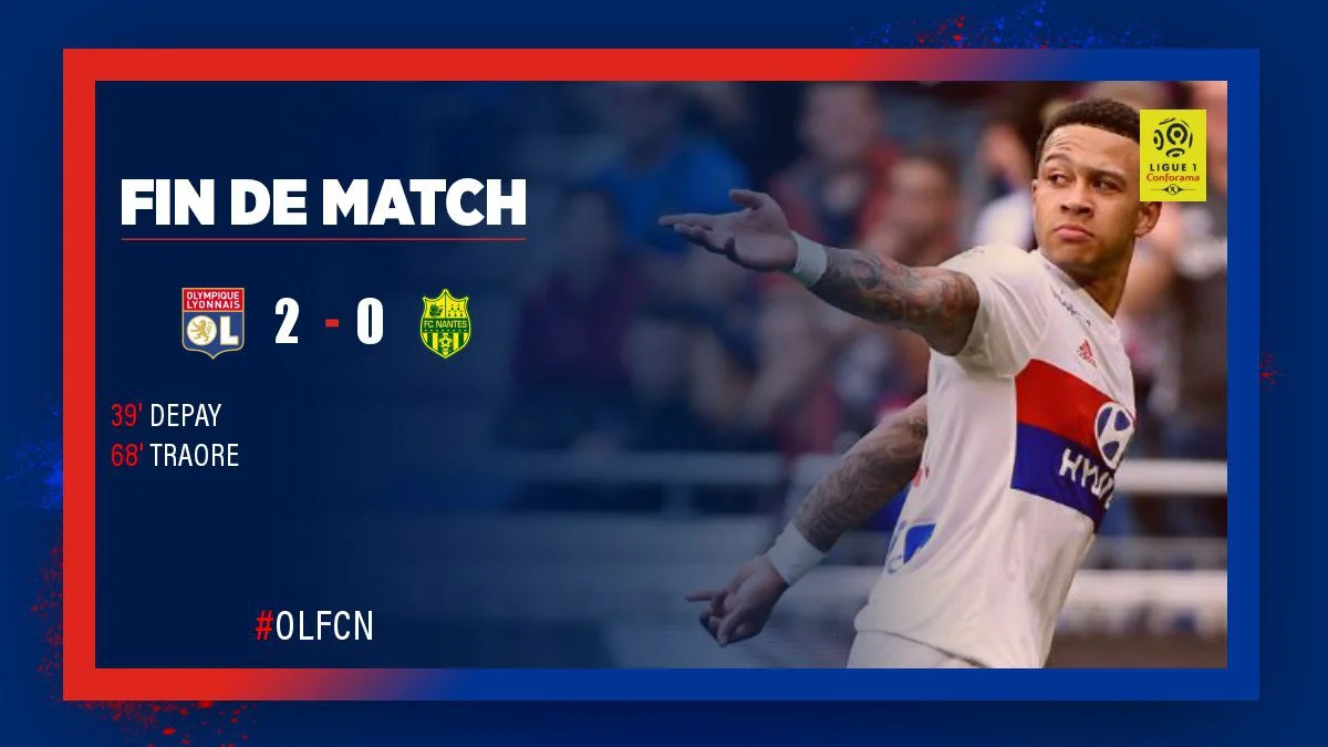 «Πετάει» η Λιόν, εύκολα 2-0 τη Ναντ