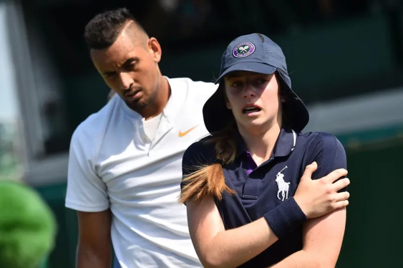 Ο Κύργιος «σακάτεψε» ballgirl, με σερβίς στα 222 χλμ. (vid)