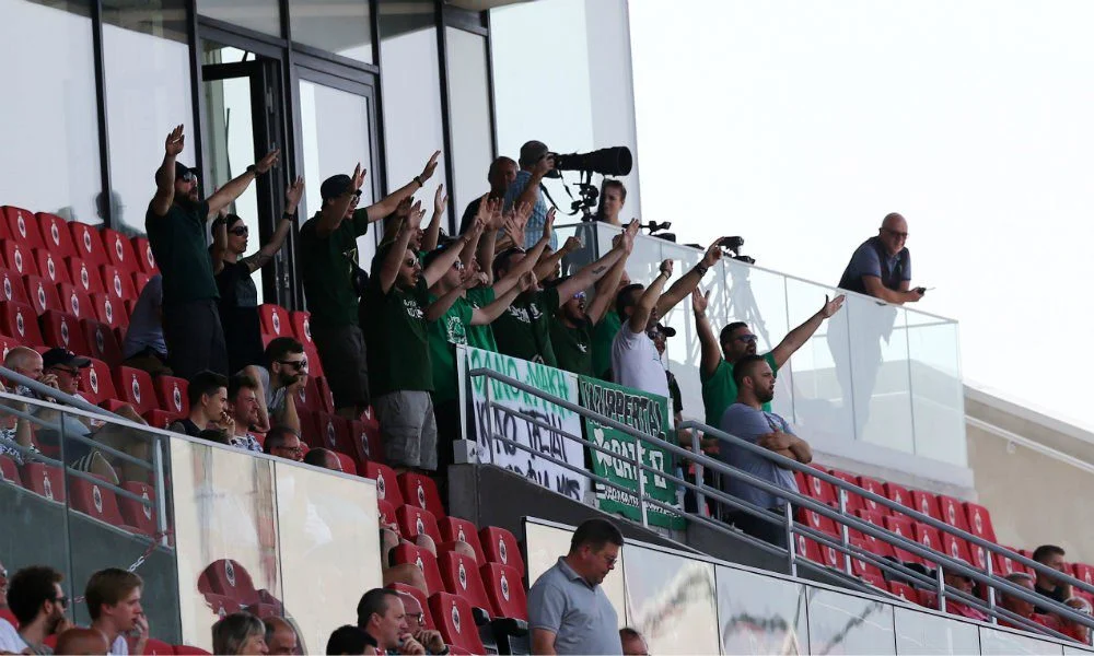 Πανό κατά του Αλαφούζου στην Αμβέρσα