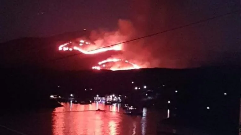 Μεγάλη φωτιά στην Κύθνο