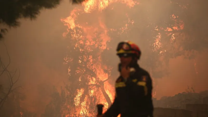 Χάρτης πρόβλεψης πυρκαγιάς για την Τρίτη 31/7