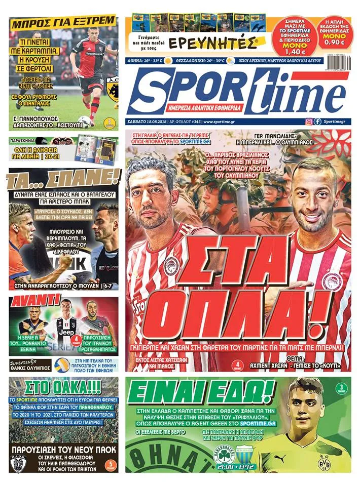 Sportime 18/8/2018