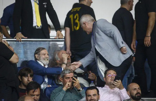 Στο ΟΑΚΑ για το ΑΕΚ-Βίντι ο Βαρδινογιάννης