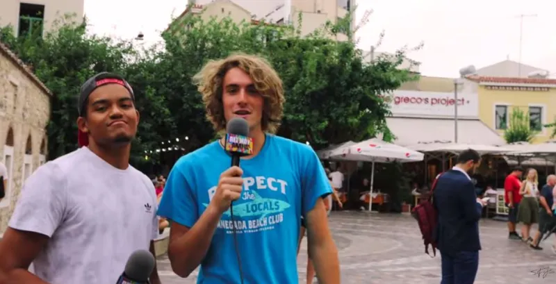 Το... backastage της συνέντευξης Τσιτσιπά (vid)