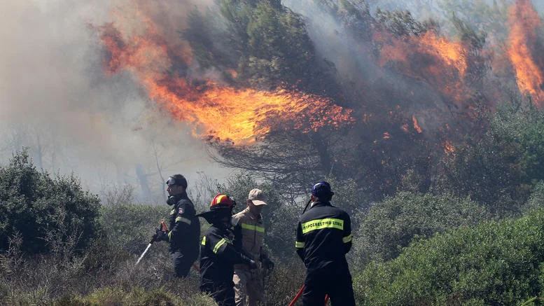 Σε εξέλιξη η μεγάλη φωτιά στην Κεφαλονιά (vid)