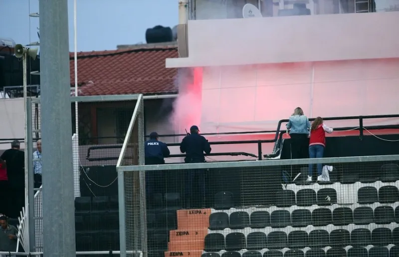 ΟΦΗ-Ολυμπιακός: Μεγάλης έκτασης επεισόδια στο Ηράκλειο (pics)