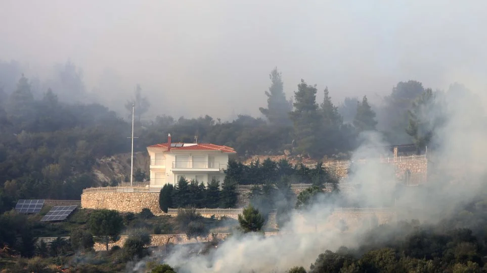 Φωτιά στη Χαλκιδική: Επεσαν οι άνεμοι - Σε ύφεση το πύρινο μέτωπο