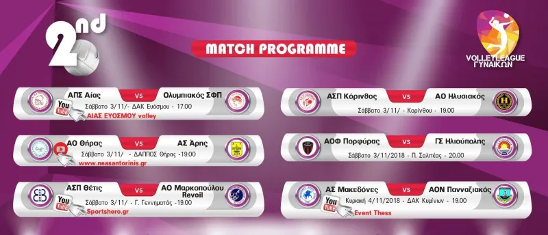 Volleyleague Γυναικών (2η αγωνιστική): Σε Σαντορίνη και Εύοσμο το ενδιαφέρον