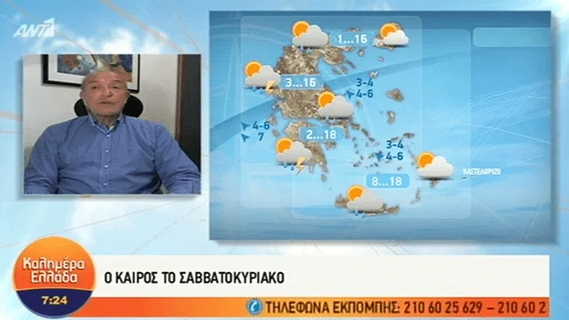 Η πρόγνωση του καιρού από τον Τ. Αρνιακό | Παρασκευή 23/11/2018 [vid]