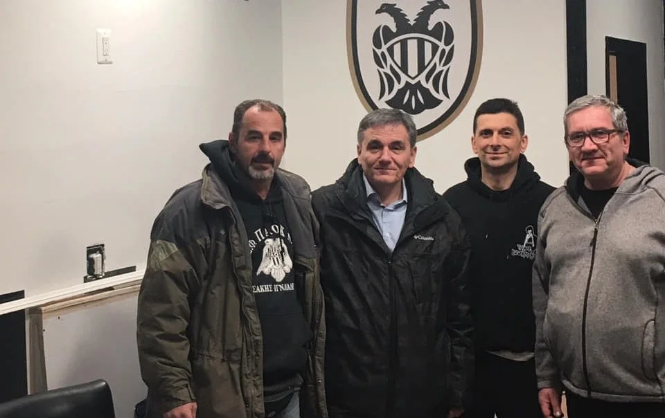 Στον σύνδεσμο του ΠΑΟΚ στη Νέα Υόρκη ο Ευκλείδης Τσακαλώτος (pic)