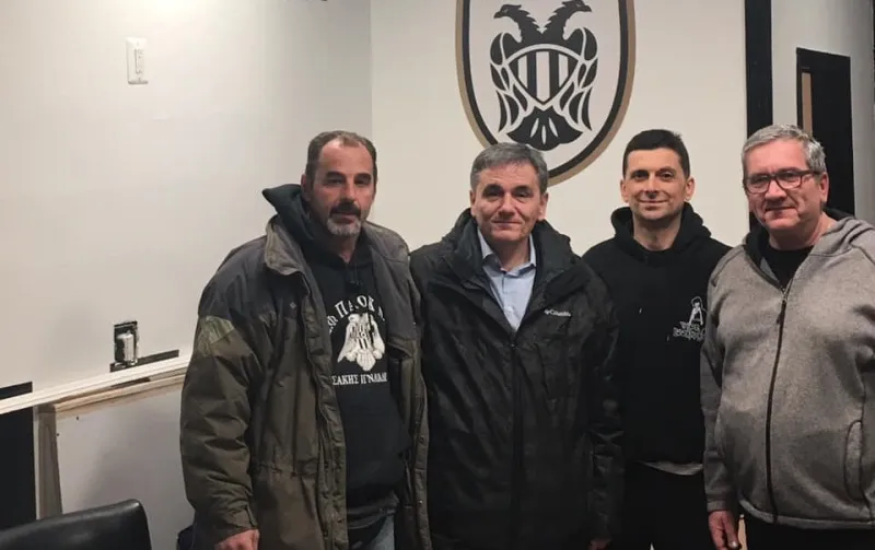 Στον σύνδεσμο του ΠΑΟΚ στη Νέα Υόρκη ο Ευκλείδης Τσακαλώτος (pic)