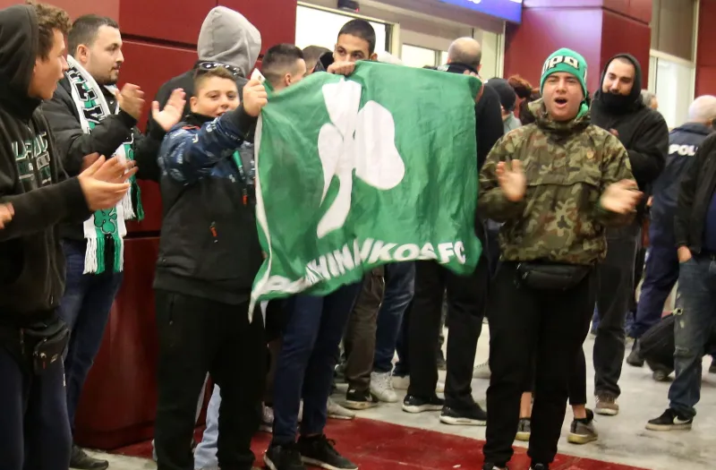 Παναθηναϊκός: Η υποδοχή στα Χανιά (pics)