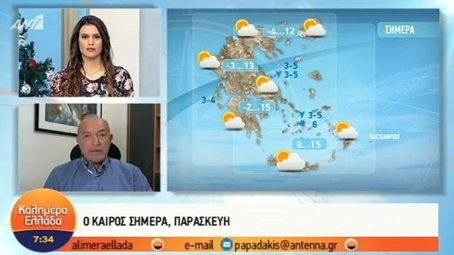 Η πρόγνωση του καιρού μέχρι και την Πρωτοχρονιά (vid)