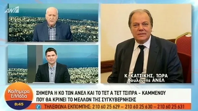 Κατσίκης: «Οι ΑΝΕΛ φεύγουν από την Κυβέρνηση» (video)