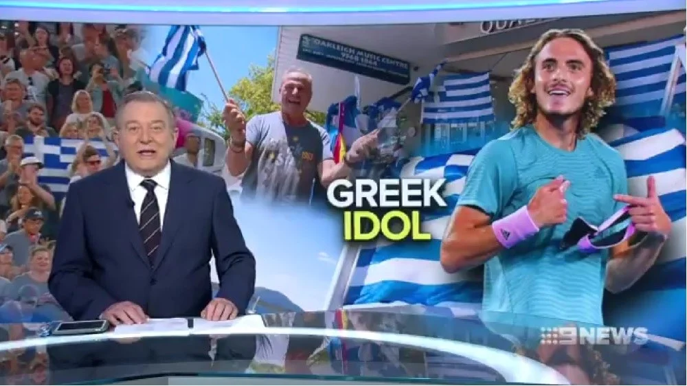 Οι Αυστραλοί αποθέωσαν τον Τσιτσιπά και το γαλακτομπούρεκο (video)