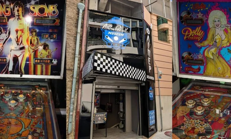 Athens Pinball Museum: Αίθουσα - χρονομηχανή γεμάτη φλίπερ σε 80ς ατμόσφαιρα