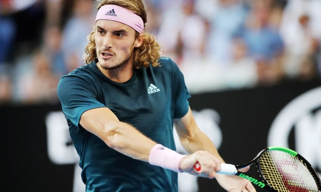Ο Τσιτσιπάς με την Εθνική Ομάδα στο Davis Cup