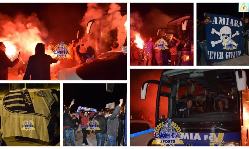 «Κάηκε» η Λαμία στην άφιξη της αποστολή! (vid)