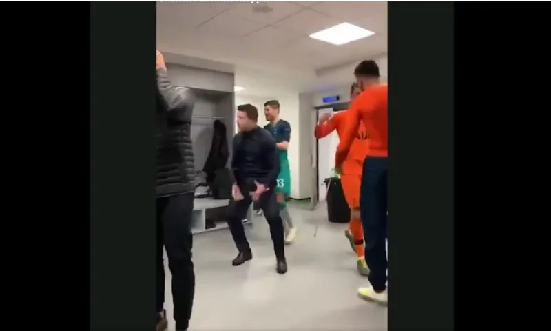Το πάρτι στα αποδυτήρια της Τότεναμ (video)