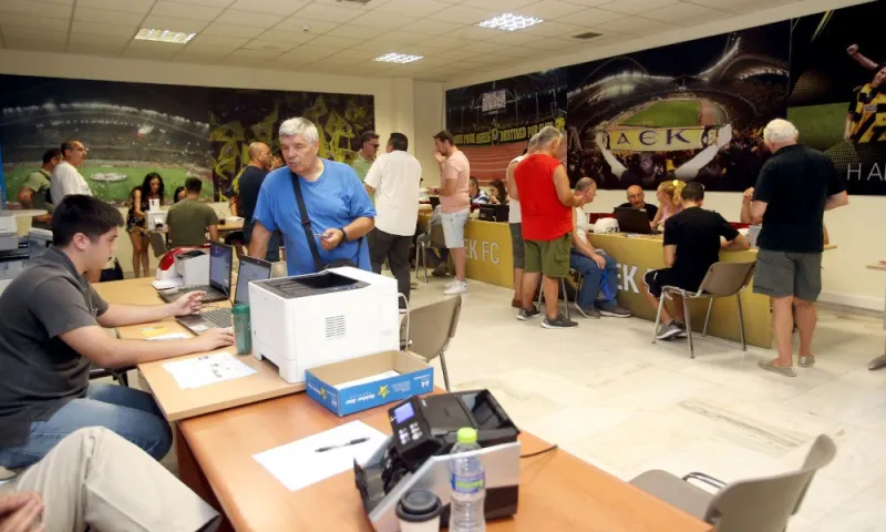 ΑΕΚ: Ρεκόρ στα διαρκείας σήμερα -Στις 5.500 οι ανανεώσεις