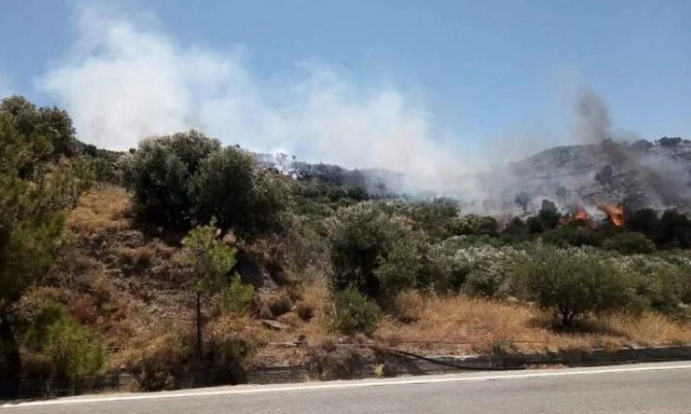Διόνυσος: Φωτιά κοντά στο Γερμανικό Στρατιωτικό νεκροταφείο
