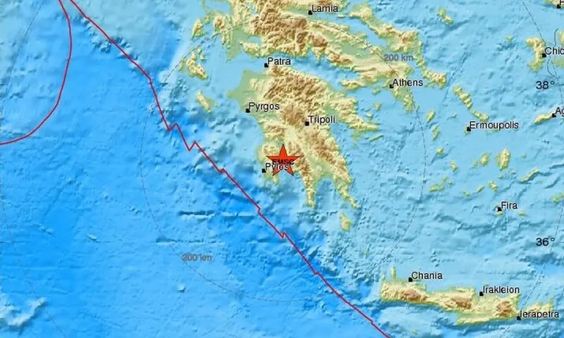 Σεισμός στην Καλαμάτα: Αισθητός σε αρκετές περιοχές