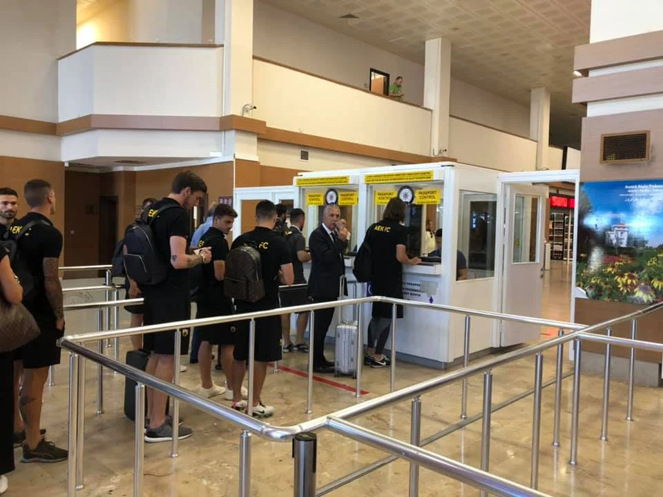 ΑΕΚ: Εφτασε στην Τραπεζούντα (pics-vid)