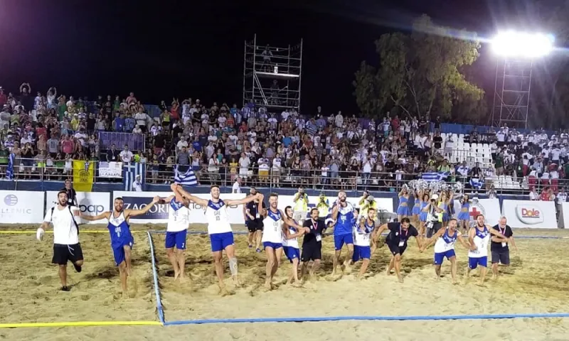 Beach handball: Χρυσοί οι άνδρες στην Πάτρα (vid)
