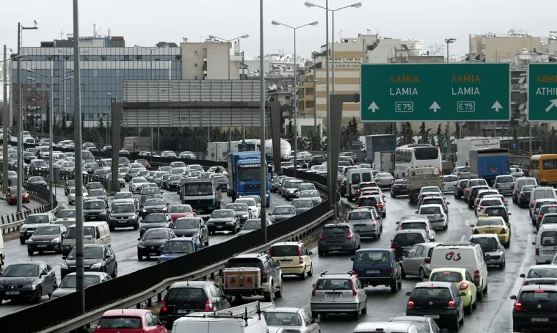 Κίνηση - Αθήνα: Μεγάλο μποτιλιάρισμα στους κεντρικούς δρόμους