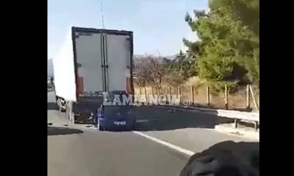 Σοκαριστικό τροχαίο με νεκρό στην Αθηνών-Λαμίας