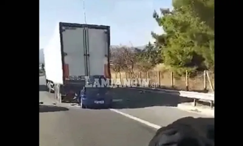 Σοκαριστικό τροχαίο με νεκρό στην Αθηνών-Λαμίας