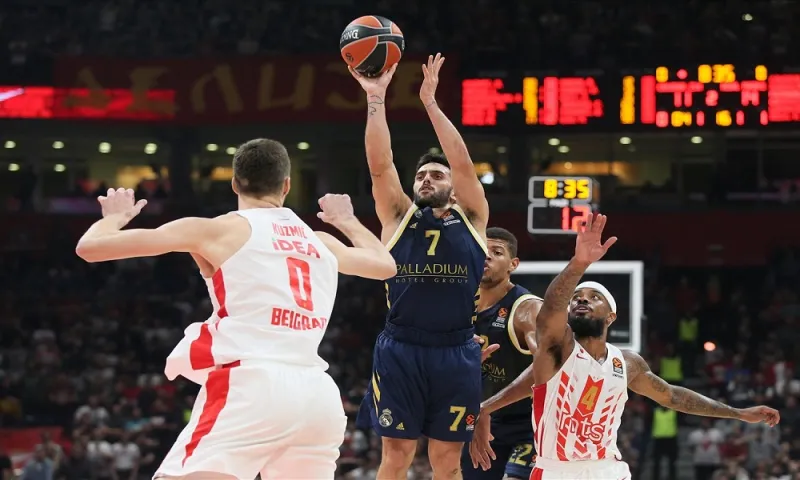 Ερυθρός Αστέρας- Ρεάλ: 60-75: Με 7/8 τρίποντα στο τέλος!