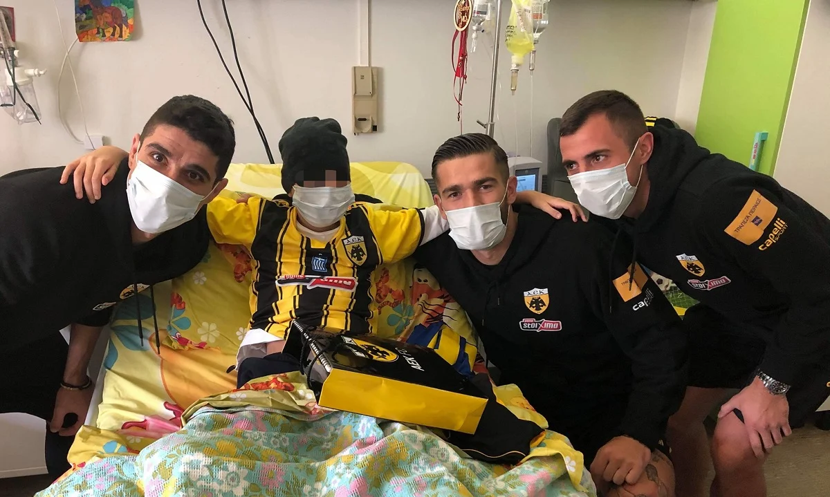ΑΕΚ: Δίπλα στον μικρό Γιάννη (pics)