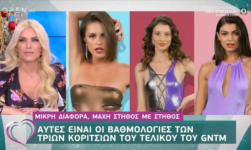 GNTM: Αυτές είναι οι βαθμολογίες των τριών κοριτσιών του τελικού (vid)