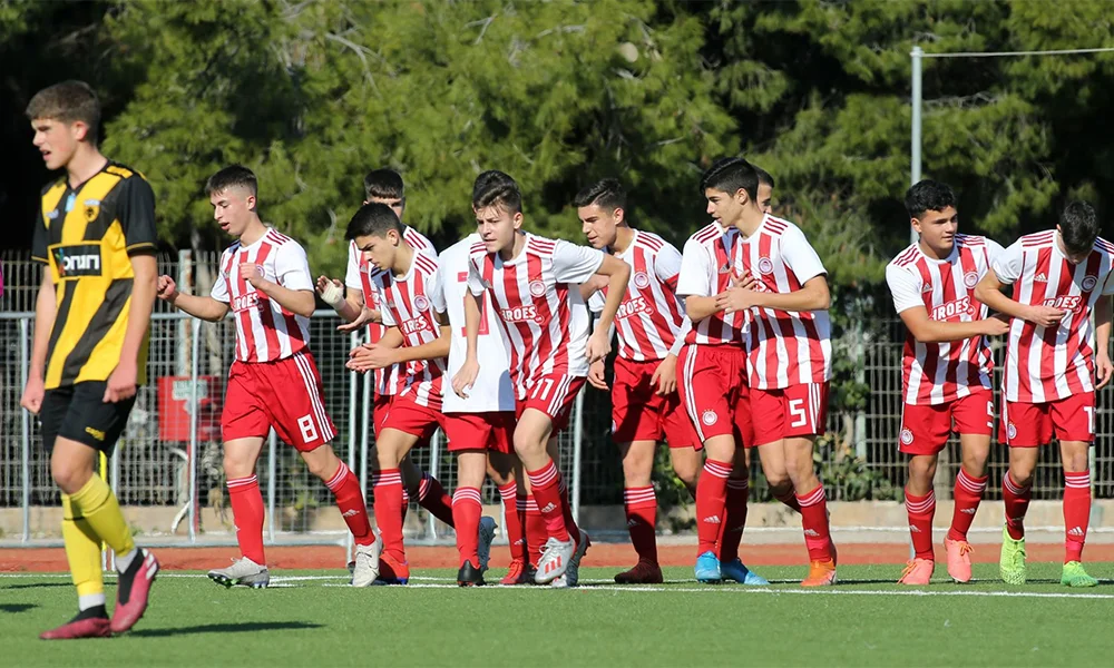 ΑΕΚ - Ολυμπιακός Κ15 1-2: «Έπιασε» τη δεύτερη θέση