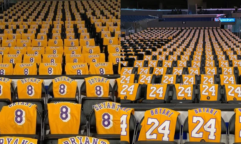 Λέικερς: Γέμισε το Staples Center με φανέλες του Κόμπι (pics)