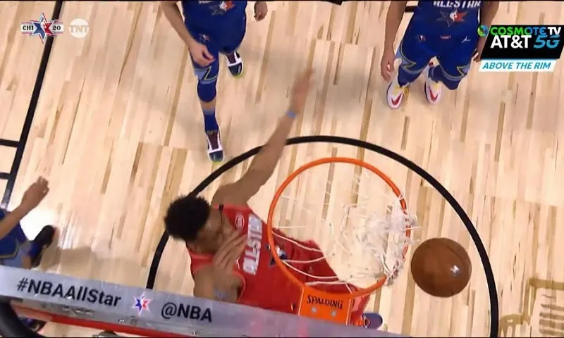 All Star Game 2020: Απίθανα καρφώματα του Giannis, τρελά τρίποντα του Λέοναρντ! (vids)