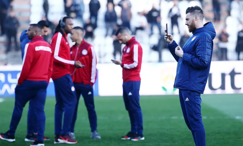 ΠΑΟΚ - Ολυμπιακός: Οι «ερυθρόλευκοι» στην Τούμπα (pics)