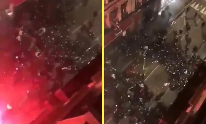 Λιόν - Σεντ Ετιέν: Απίστευτα επεισόδια μεταξύ οπαδών! (vid)