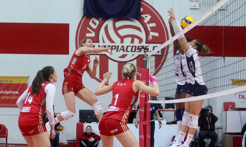 Volleyleague Γυναικών: Σταθερά πρώτος ο Ολυμπιακός