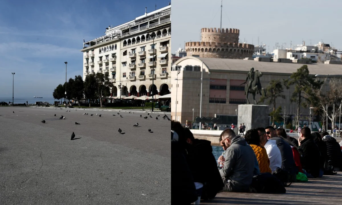 Κορονοϊός - Θεσσαλονίκη: Η μισή πόλη άδεια, γεμάτη η παραλιακή (vid-pics)