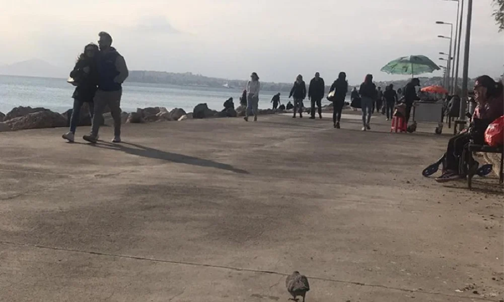 Κορονοϊός: Σφύζει από κόσμο ο Φλοίσβος - Αγνοούν τις οδηγίες οι πολίτες! (vid+pics)
