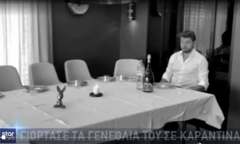 Βαβρίνκα κερνάει, Βαβρίνκα... πίνει: Γιόρτασε μόνος λόγω κορονοϊού! (vid)