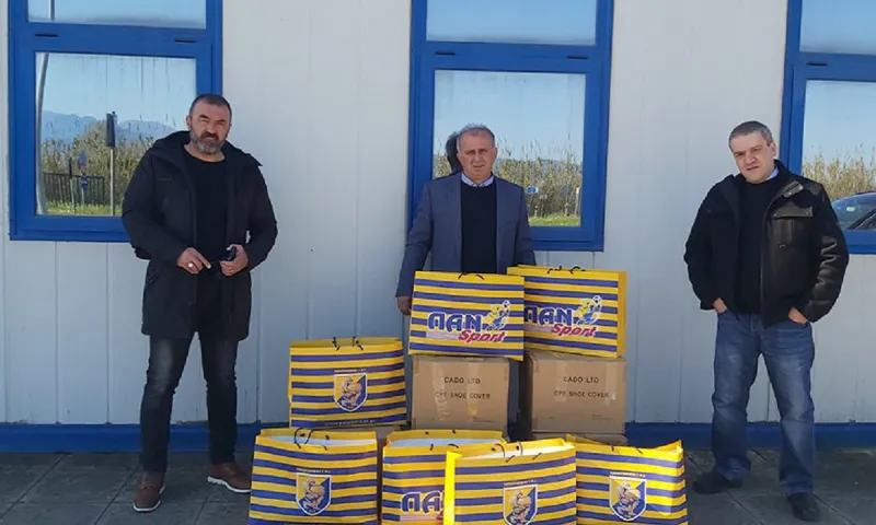 Παναιτωλικός: Παρέδωσε υγειονομικό υλικό στο Νοσοκομείο Αγρινίου