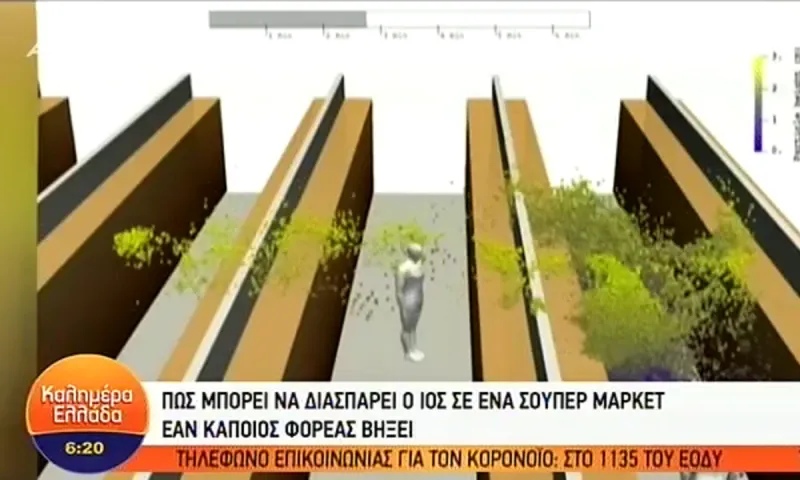 Κορονοϊός: Πως γίνεται η διασπορά μέσα σε σούπερ μάρκετ (vid)
