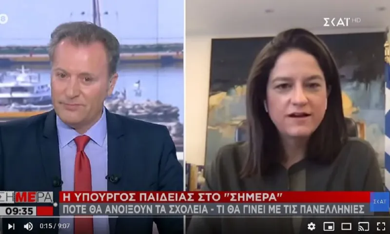 Κεραμέως στον ΣΚΑΪ: Απέφυγε να πει αληθώς Ανέστη η Υπουργός Παιδείας και Θρησκευμάτων (vid)