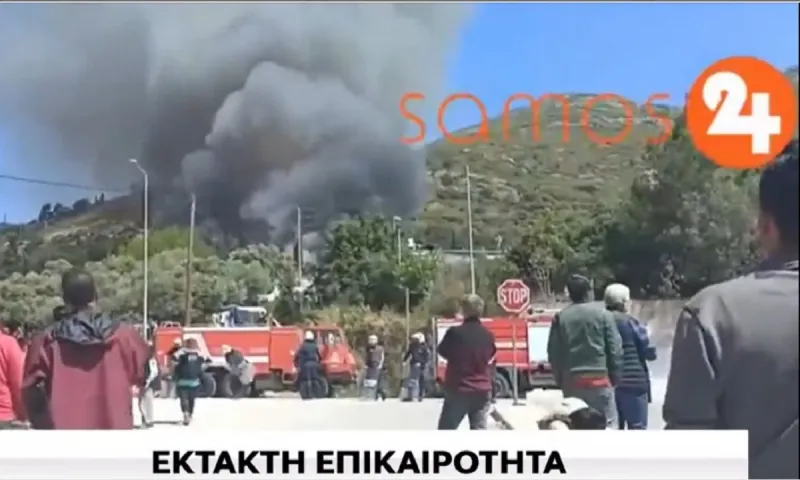 Σάμος: Έγιναν 8 συλλήψεις για φωτιά στο hotspot