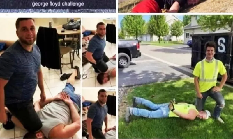 «George Floyd Challenge»: Σοκαριστικό βίντεο με challenge για τον Τζορτζ Φλόιντ (vids)