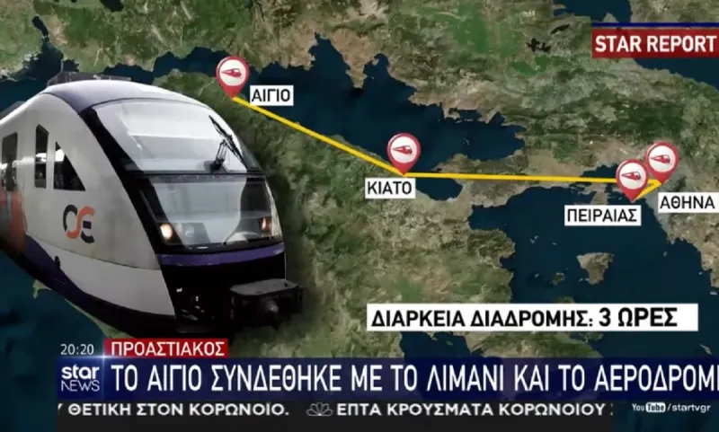 Προαστιακός- Νέο δρομολόγιο: Το Αίγιο συνδέθηκε με Πειραιά και το αεροδρόμιο (vid)